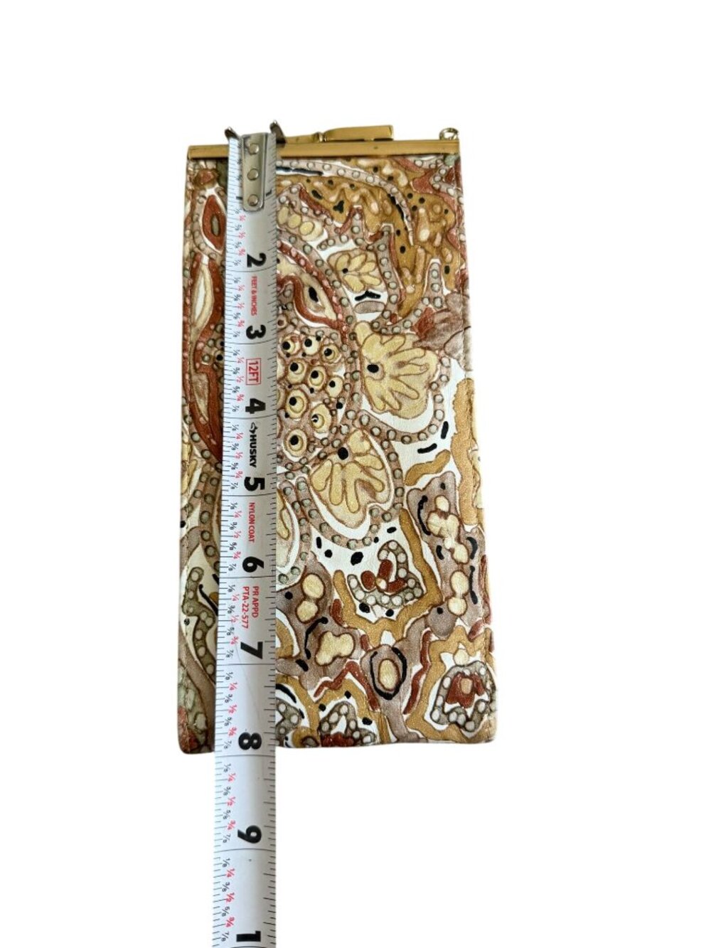 LORI TAYLOR Vintage Paisley Kisslock Coin Pouch Wallet - Picture 6 of 10